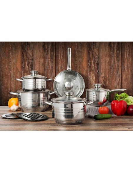 Juego de sartenes de inducción Royalty Line® 1232 - 12 piezas - Apto para todo tipo de fuentes de calor