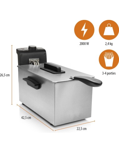 Freidora Royalty Line® EFT2000 - Freidora 3...