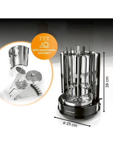 Parrilla para kebab – servir directamente desde...