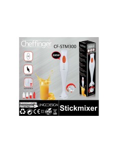 Batidora de mano 300 W cuerpo de acero inoxidable Cheffinger 2
