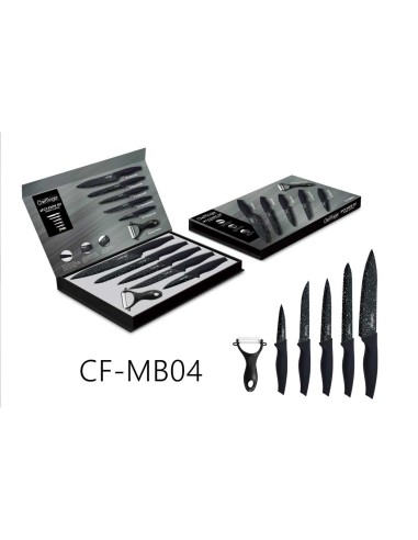 Juego de 6 cuchillos en caja de regalo...