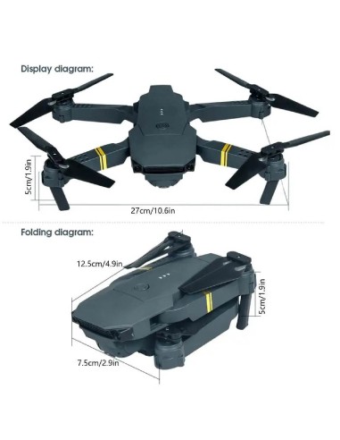 Dron con Cámara de Gran Angular y Funciones Avanzadas 998 PRO