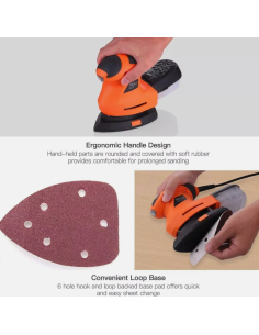 Tacklife PMS02B Lijadora Eléctrica 200W con Base... 2