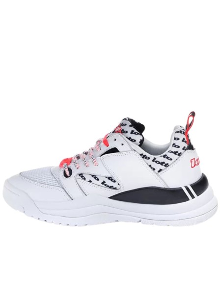 Zapatillas Lotto Athletica Sirius  Logo w All White/All Black.