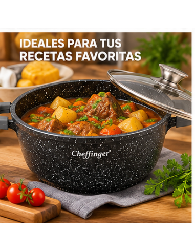 Cacerolas Cheffinger DCS03 24/28/32 cm | Rematexprime