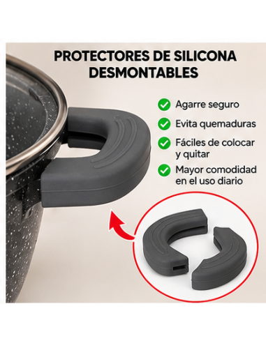 Cacerolas Cheffinger DCS03 24/28/32 cm | Rematexprime