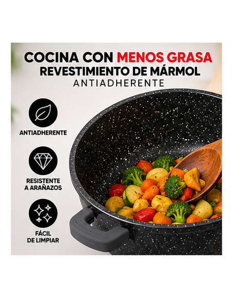 Cacerolas Cheffinger DCS03 24/28/32 cm | Rematexprime