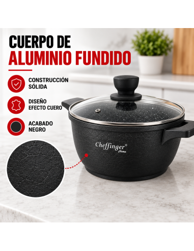 Cheffinger CF-LC01 Black 6 Piezas | Rematexprime