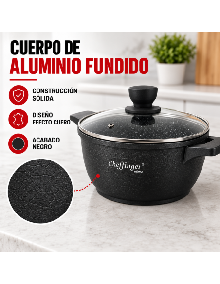 Cheffinger CF-LC01 Black 6 Piezas | Rematexprime