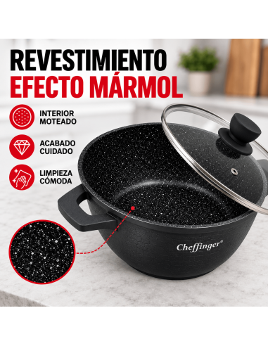 Cheffinger CF-LC01 Black 6 Piezas | Rematexprime