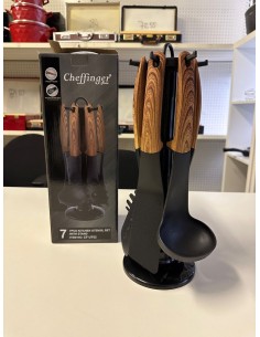 Juego de utensilios de 6 piezas con soporte giratorio... 2